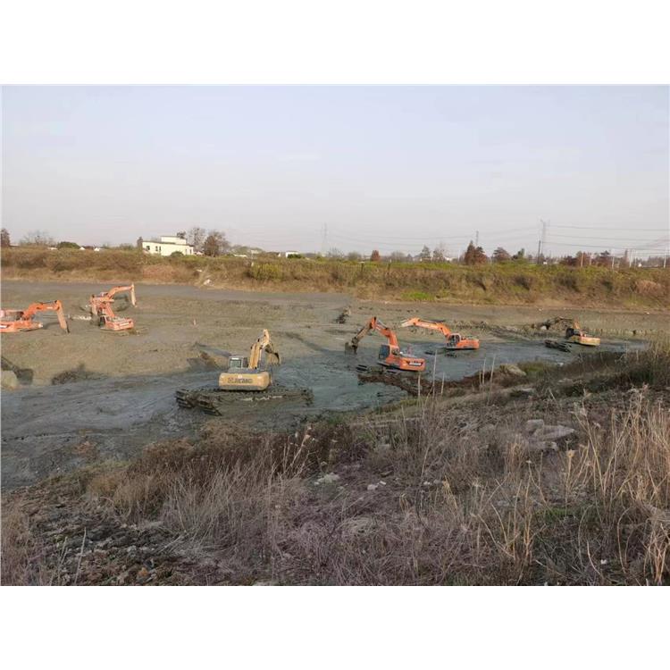联系电话 锦州水上浮船挖掘机出租租赁